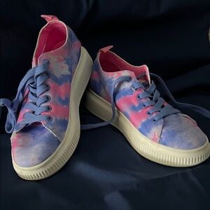 BP Vibrant Blue and Pink Sneakers
